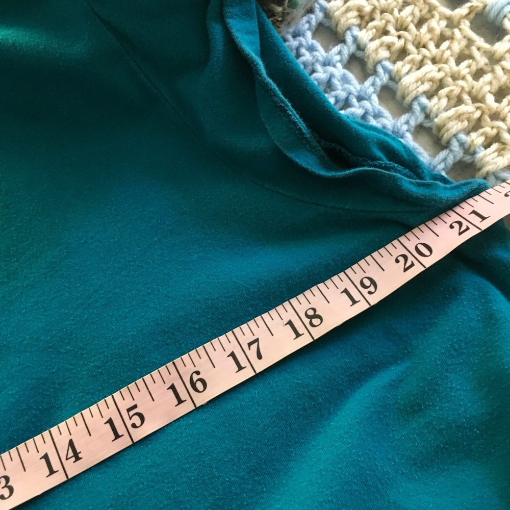 Time and Tru Teal Blue Tiered Cotton Dress XL 16-18 - Picture 6 of 7